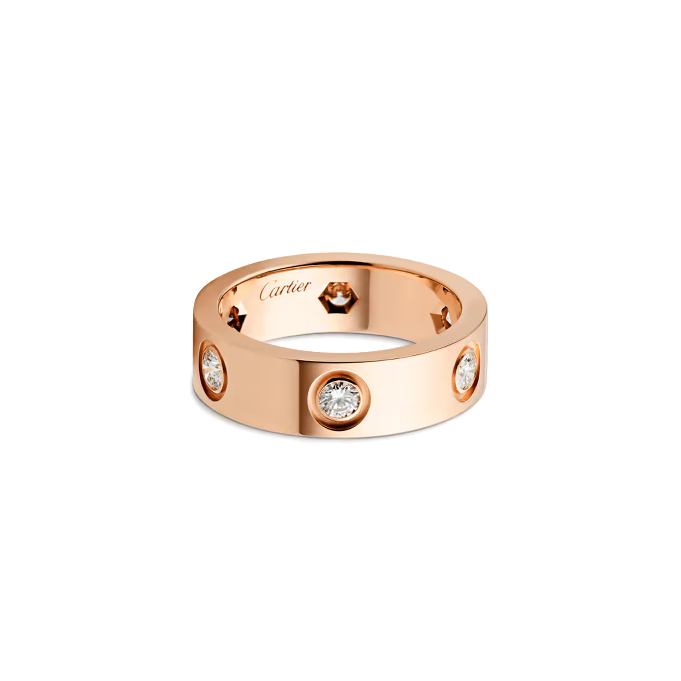 CARTIER LOVE RING, CLASSIC MODEL, 6 DIAMONDS B4097500